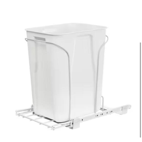 Everbilt Pull-Out Under Cabinet Trash Can Holder 6 Gal Wire Rack New - Picture 3 of 5